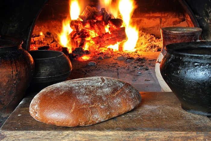 хлеб на русской печи